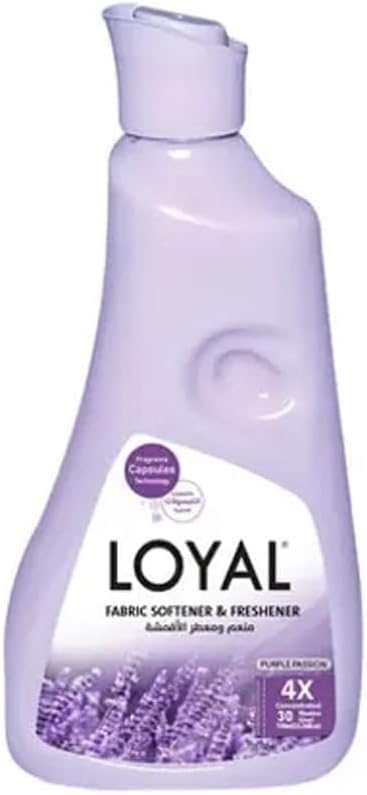 LOYAL Fabric Softener and Freshener, Purple Passion Scent, 4X Concentrated, 30 Loads 750ml