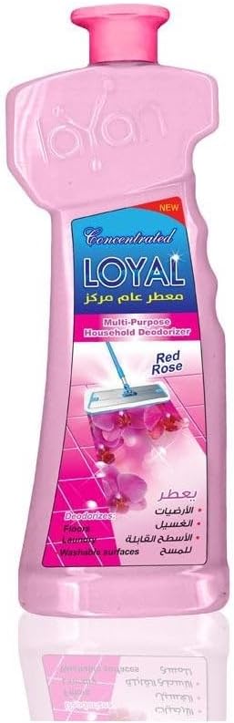 Loyal Concentrated Multi-Purpose Household Deodorizer, Red Rose Fragrance, Pink 700ml