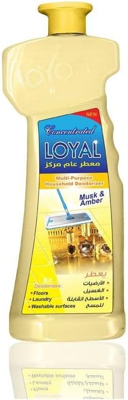 LOYAL Concentrated Multi-Purpose Household Deodorizer, Musk & Amber Fragrance, for Floors, Laundry and Washable Surfaces 700ml