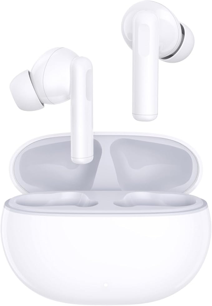 HONOR Choice Earbuds X7i, 40 Hours Bluetooth Earbuds, 45DB Noise Cancelling Headphones, 5.3 Bluetooth Headphones with Microphone, IP54 Wireless Earbuds, White