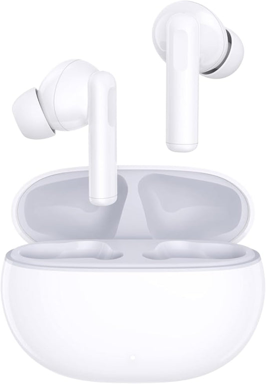 HONOR Choice Earbuds X7i, 40 Hours Bluetooth Earbuds, 45DB Noise Cancelling Headphones, 5.3 Bluetooth Headphones with Microphone, IP54 Wireless Earbuds, White