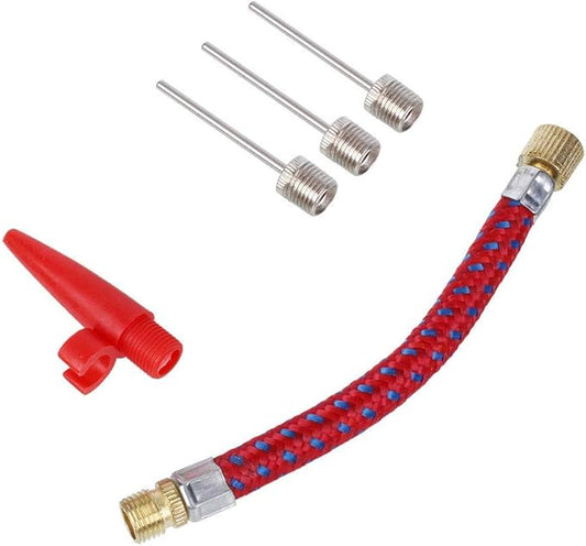 EUROXANTY® Inflation Needles Kit | Ball Inflation Needles | 12 cm Flexible Hose | Football | Basketball | Volleyball | Handball | Floats | Mats | 5 Piece Inflation Kit