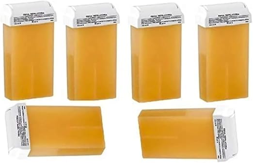 Professional Wax Cartridges for Hair Removal, Honey Formula, Pack of 6