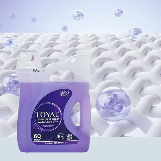 Loyal Purple Passion Liquid Laundry Detergent 60 Loads | 3000 ML | 101.44 fl oz (Purple Passion)