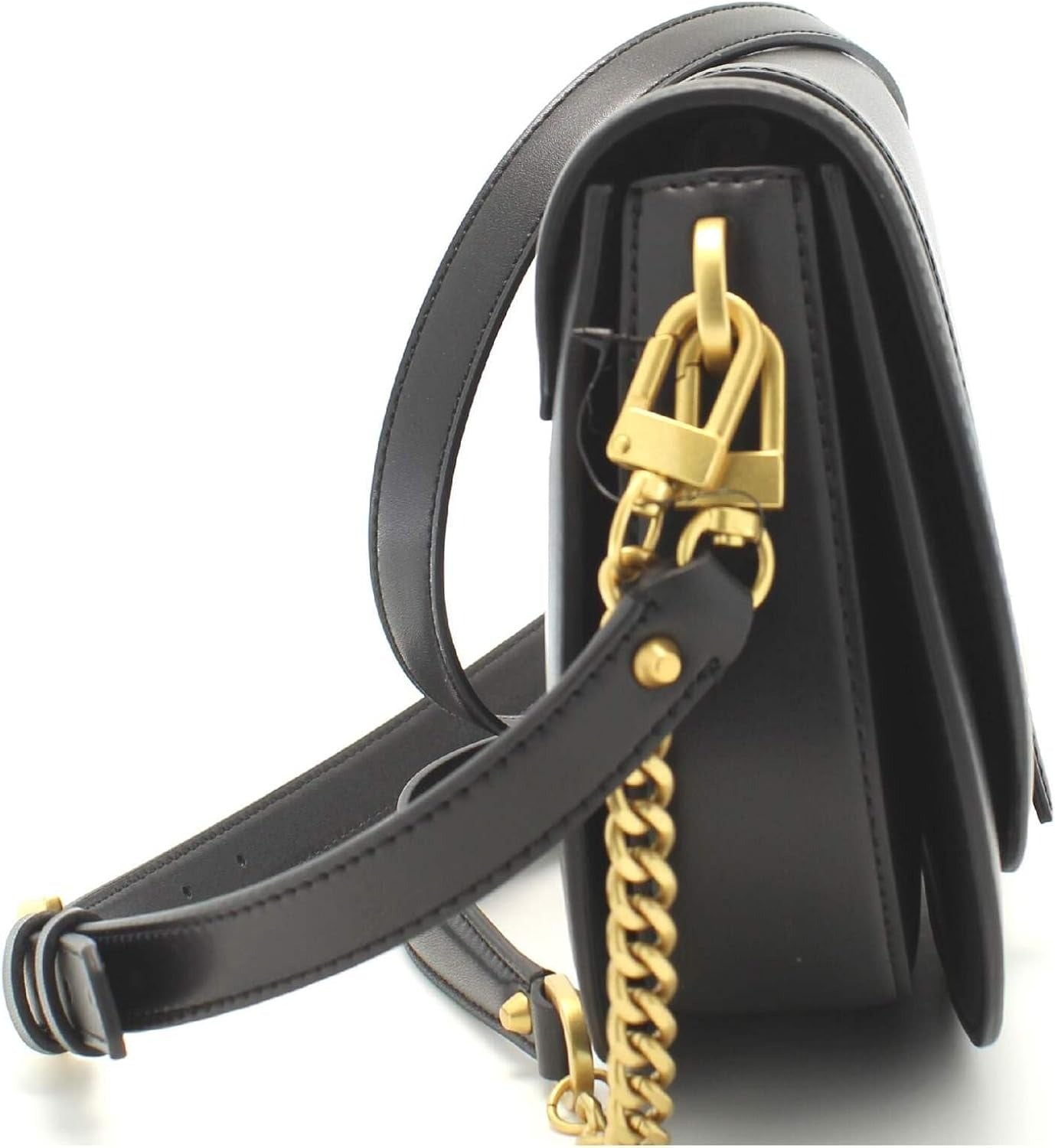 GUESS HWVA932920 BLA Kuba Tri-Compartment Shoulder Bag – Black Faux Leather Handbag for Women