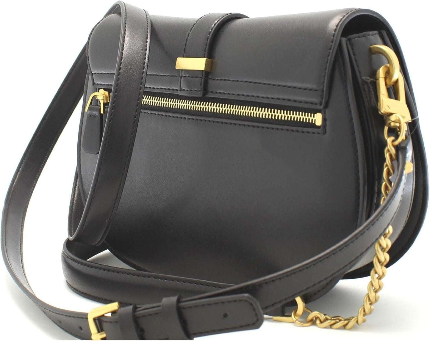 GUESS HWVA932920 BLA Kuba Tri-Compartment Shoulder Bag – Black Faux Leather Handbag for Women