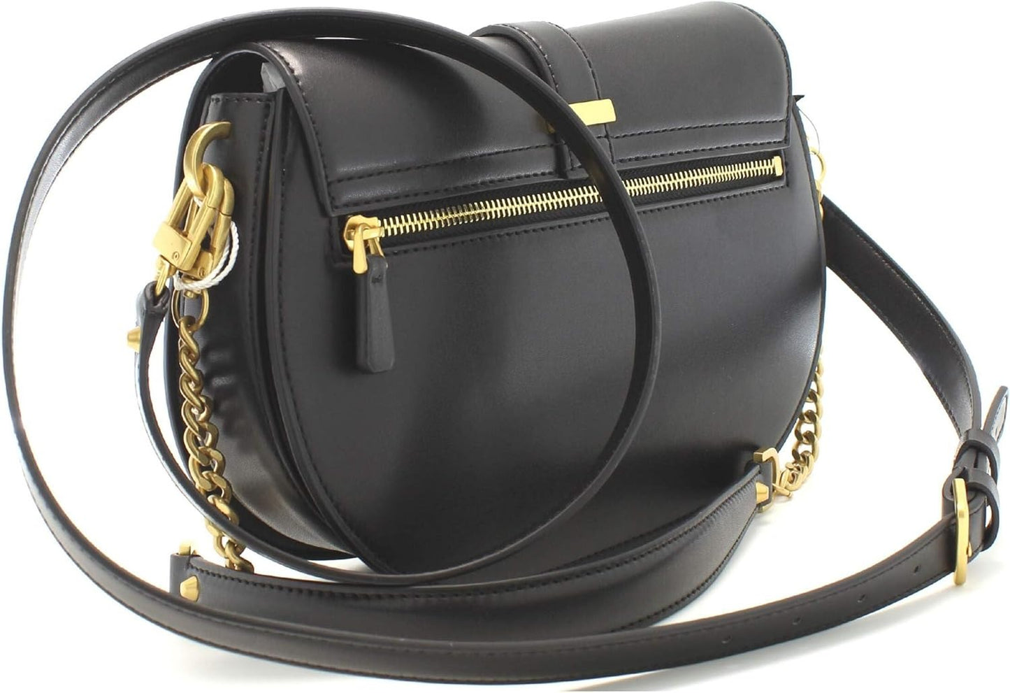 GUESS HWVA932920 BLA Kuba Tri-Compartment Shoulder Bag – Black Faux Leather Handbag for Women