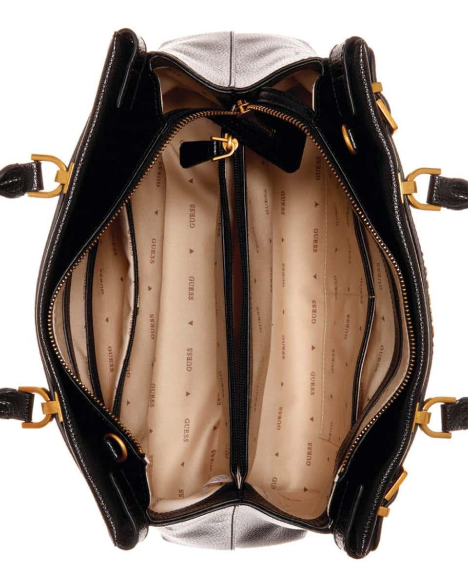 GUESS Sestri Luxury Satchel – Black