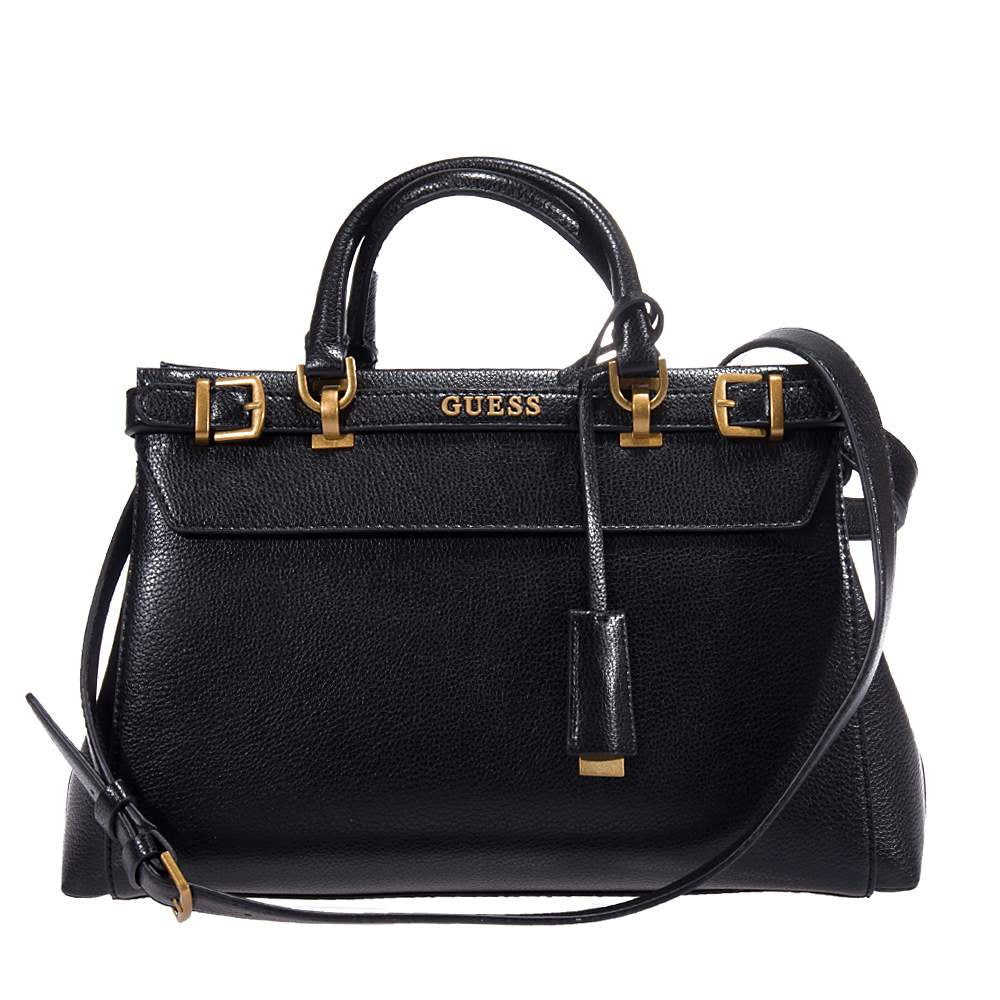 GUESS Sestri Luxury Satchel – Black