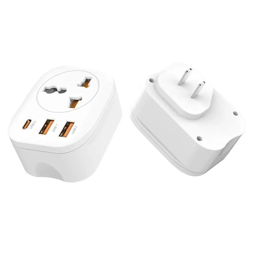 2500W Fast Charging Multi Socket Type C USB Ports Power Socket EU Plug UK Plug Wall Socket Extender PC