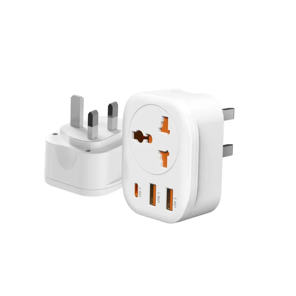 2500W Fast Charging Multi Socket Type C USB Ports Power Socket EU Plug UK Plug Wall Socket Extender PC