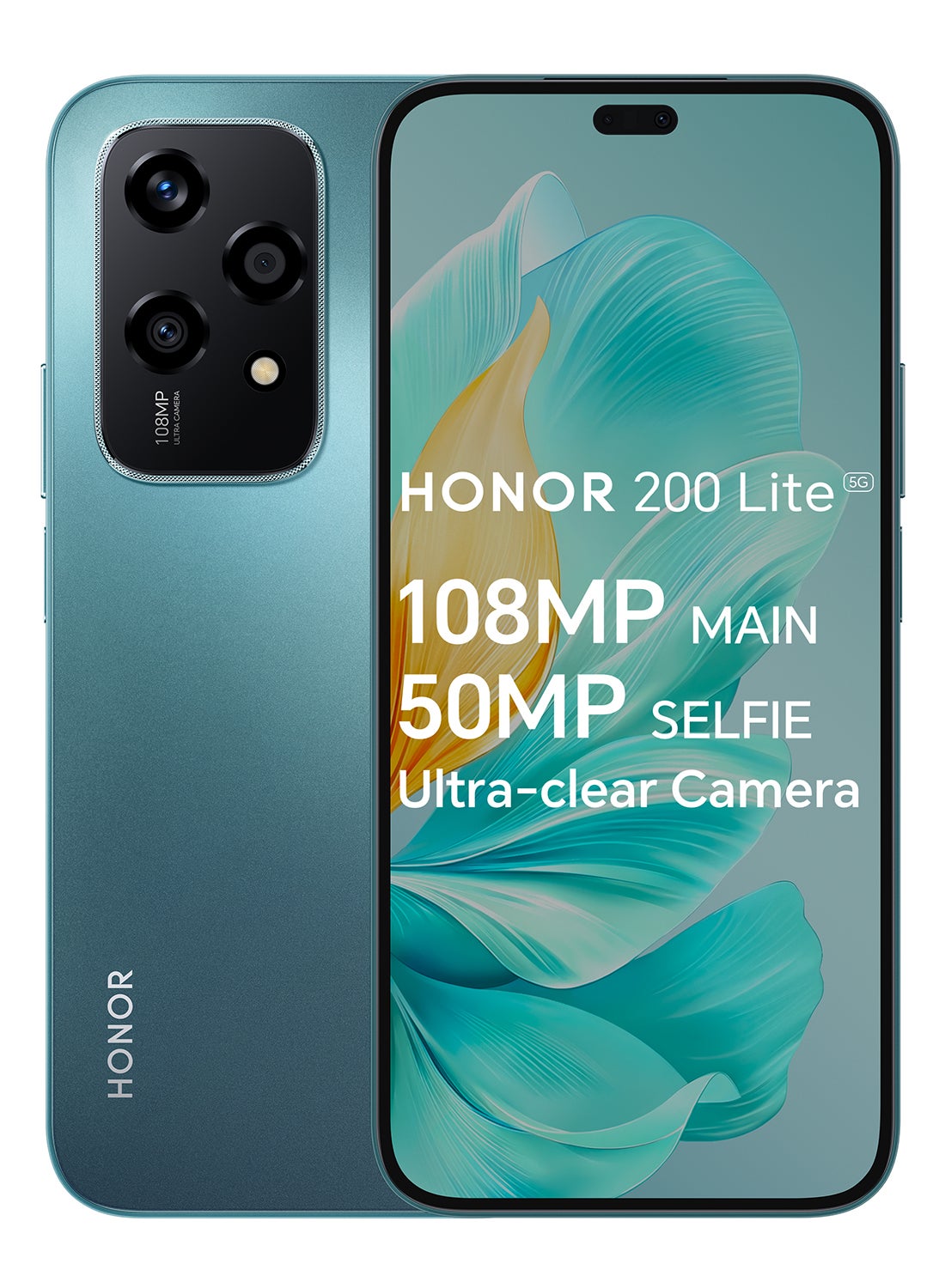 HONOR 200 Lite, 5G Dual SIM, RAM 8GB , ROM 256GB, 6,7” Anti-Drop AMOLED Display, 108MP Camera,- International Version