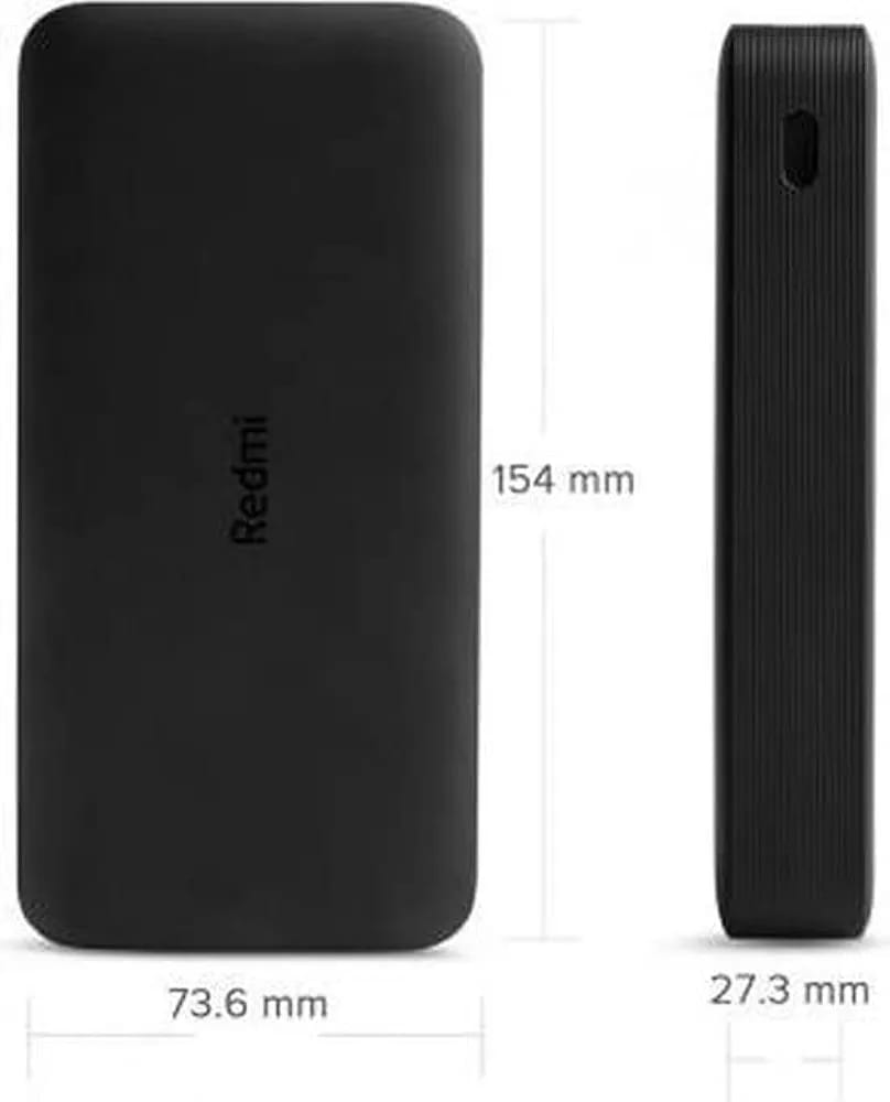 Xiaomi Redmi 18W Fast Charge Power Bank 20000mAh Black
