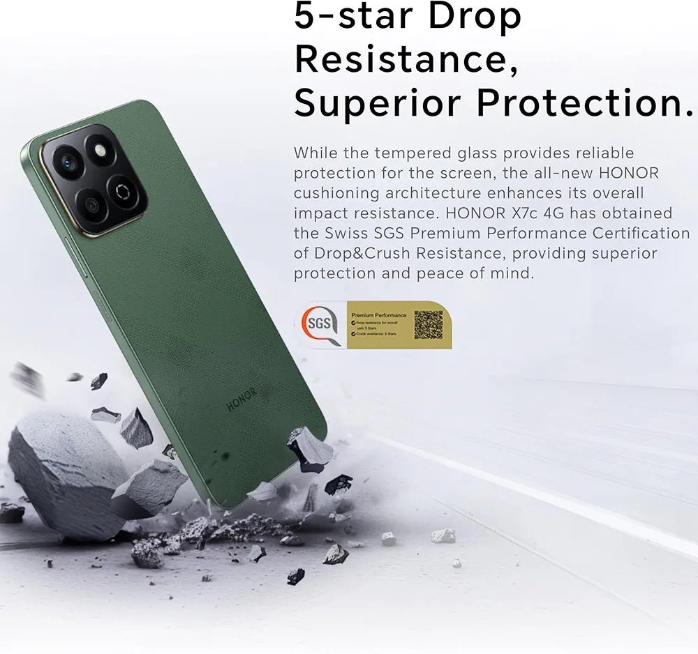 HONOR X7c 5G 16GB RAM (8+8GB RAM Turbo) 256GB Dual SIM - Middle East Version