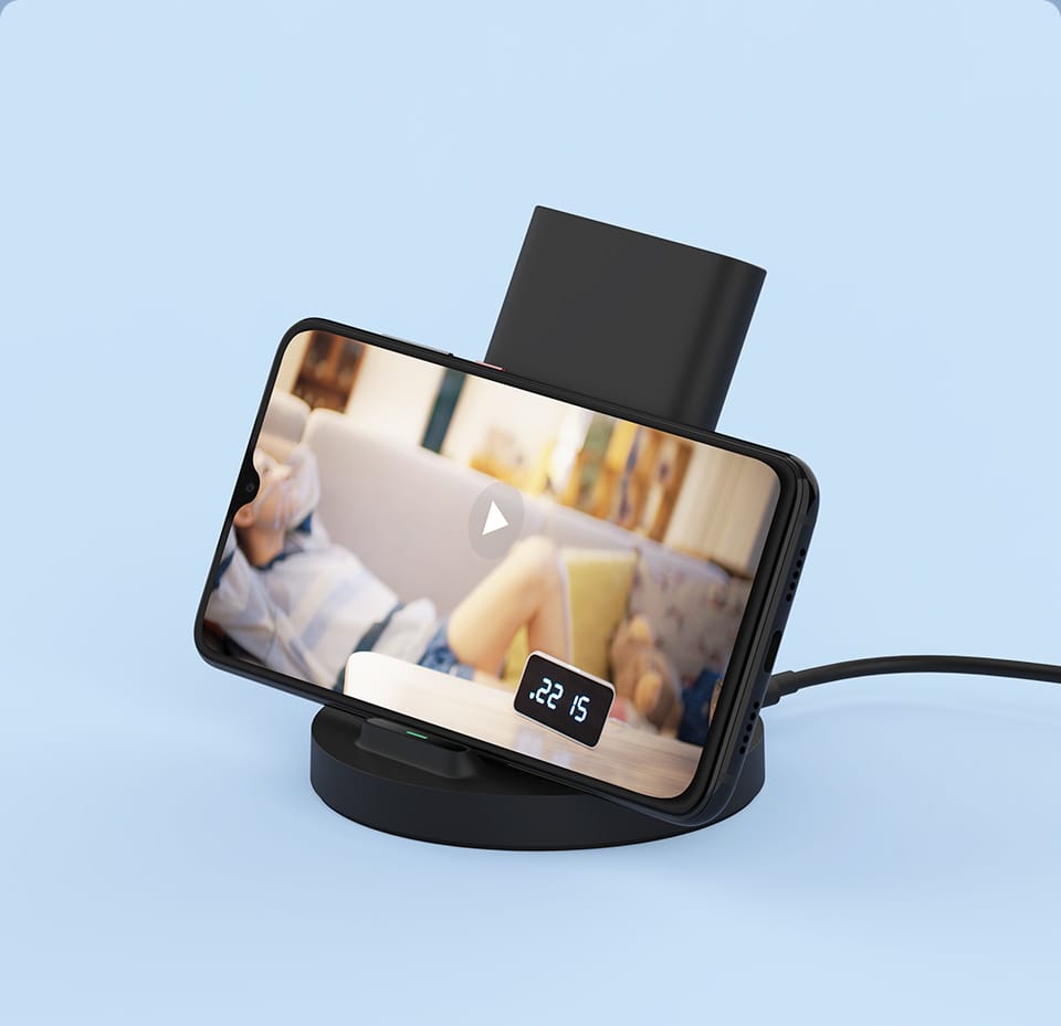 Xiaomi Mi Wireless Power Bank | 30W | With Vertical Stand Wireless Charger | WPB25ZM |