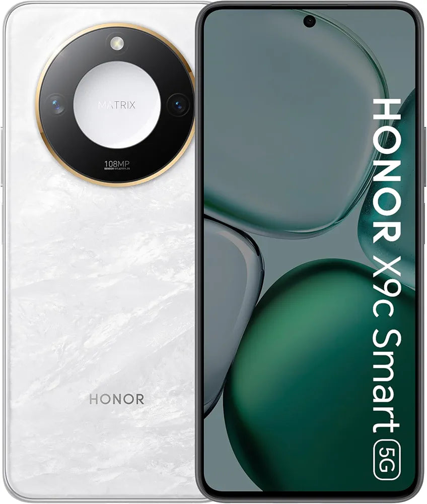 HONOR X9c Smart 5G (12+12+256GB), 120Hz 6.8 Inh Display, Drop Resitant, Scratch Resistant, Water Resistant Smartphone, Moonlight White - UAE Version