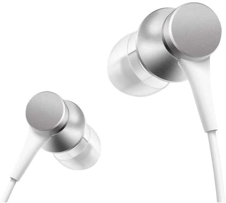 Xiaomi Mi Piston In-Ear Headphones Basic [High Sensitivity Mic & Remote, powerful bass, Replaceable Earbuds, Global Version with Warranty ZBW4355TY] - Compatible Smartphones/Tablets/PC Silver, Wired
