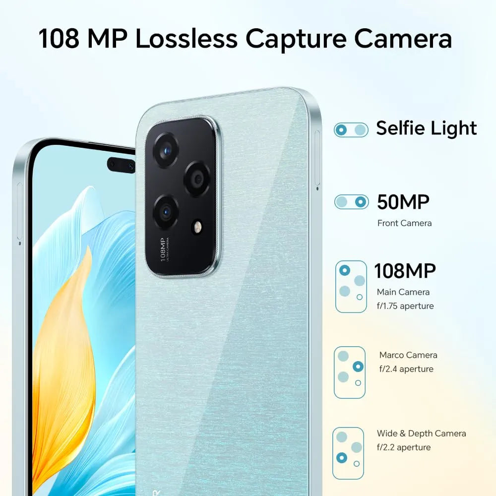 HONOR 200 Lite, 5G Dual SIM, RAM 8GB , ROM 256GB, 6,7” Anti-Drop AMOLED Display, 108MP Camera,- International Version
