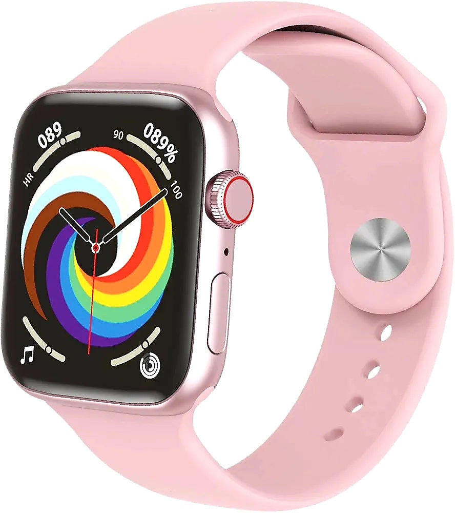 Triple OG SMART WATCH 7max with Bluetooth Callin - NFC - GPS - Wireless charging and Dual Bluetooth 5.0 11.11 - Battery Life 5 to7 DaysPink